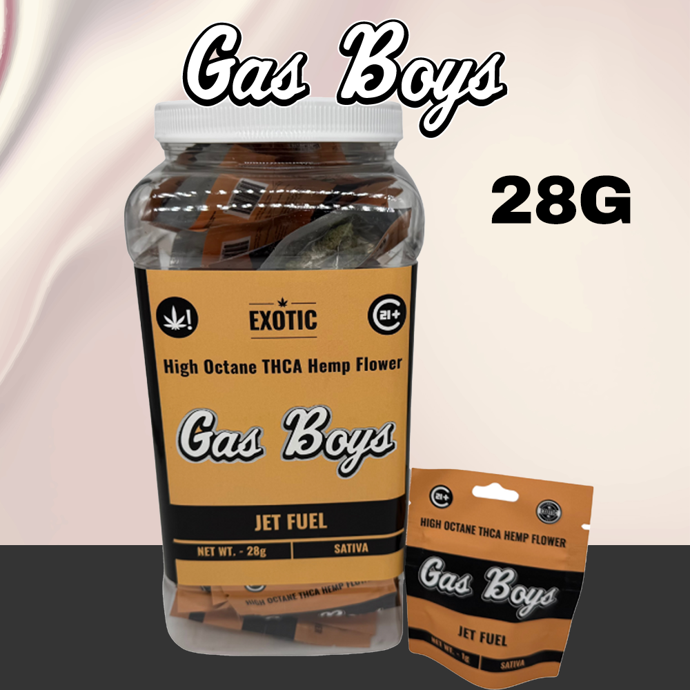 GAS BOYS EXOTIC THC-A FLOWER 1G PACK - JAR OF 28