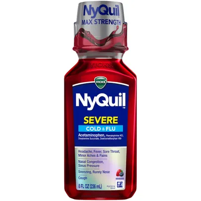 Nyquil Severe Cold & Flu Berry Flav