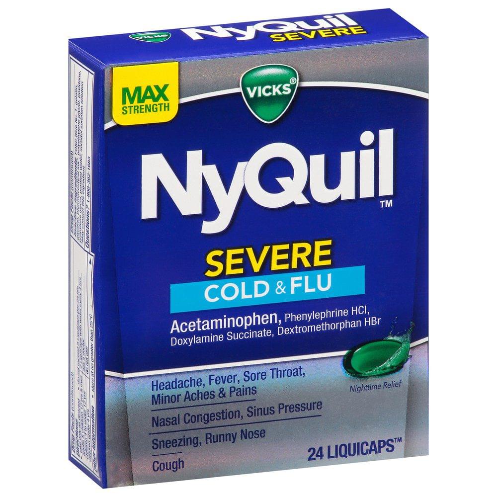 Nyquil Severe Cold & Flu bodega Box