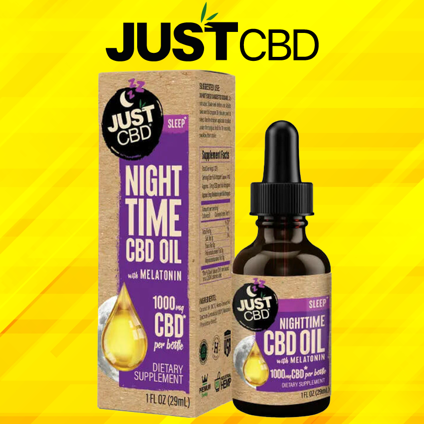 JUST CBD NIGHT TIME FULL SPECTRUM SLEEP CBD OIL TINCTURE