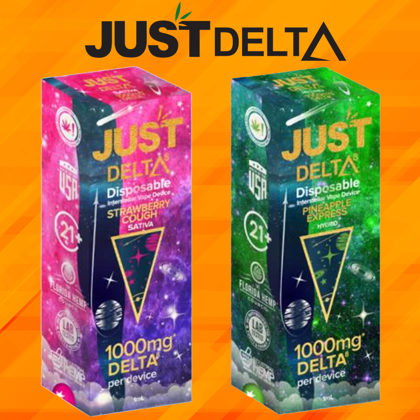 JUST DELTA 8 DISPOSABLE INTERSTELLAR VAPE 1000MG - DISPLAY OF 6CT