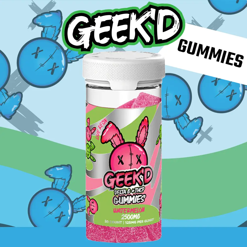GEEK’D 2500MG DELTA 8 + THC-P GUMMIES - 6CT DISPLAY
