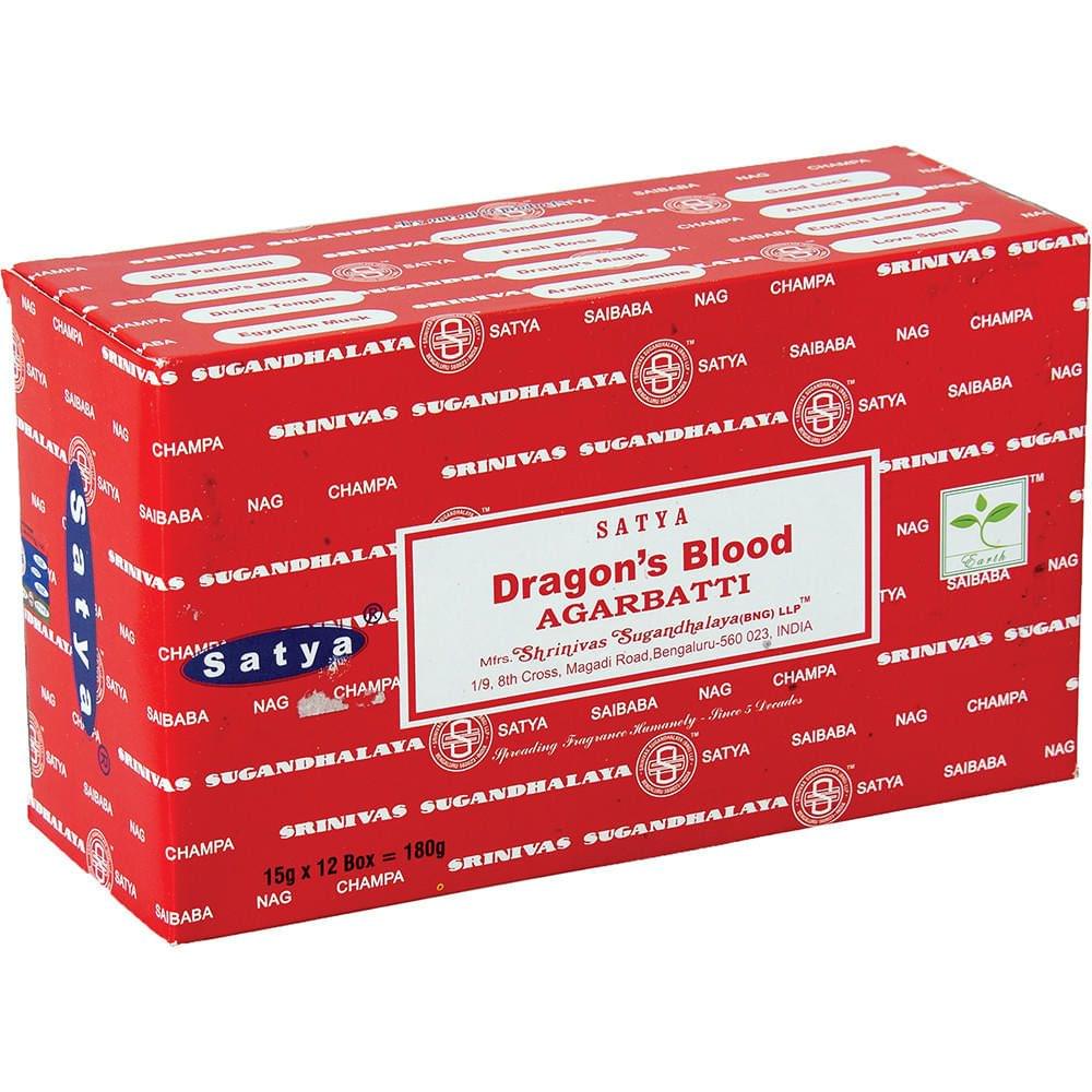SATYA - DRAGON'S BLOOD INCENSE STICKS - 12CT