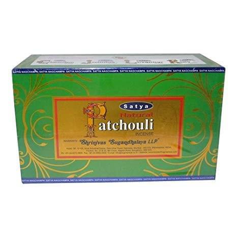 SATYA - PATCHOULI INCENSE STICKS - 12CT