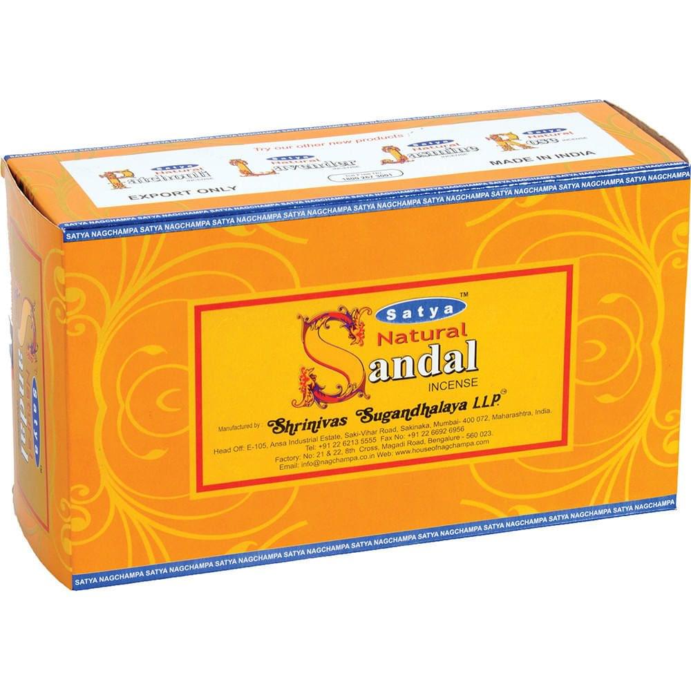 SATYA - SANDAL INCENSE STICKS - 12CT