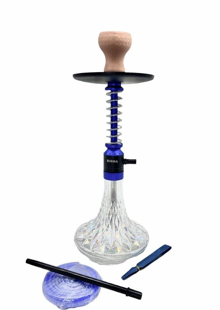 SIGMA ROTANA SPIRAL 1 HOUSE HOOKAH WITH FLAT CHILL BASE 24" - ASSORTED COLOR