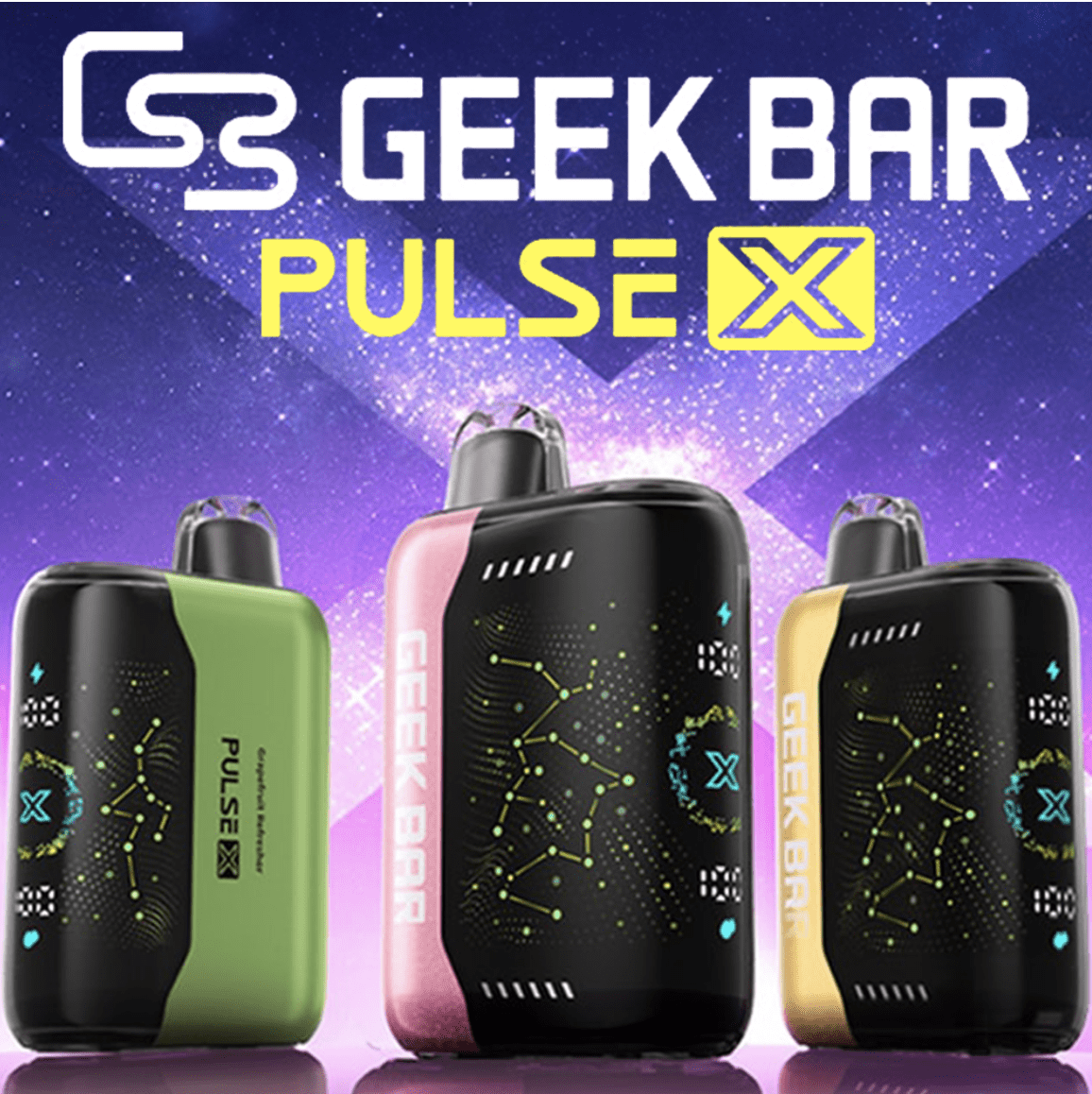 GEEK BAR PULSE X EDITION 25,000 PUFFS DISPOSABLE VAPE - DISPLAY OF 5
