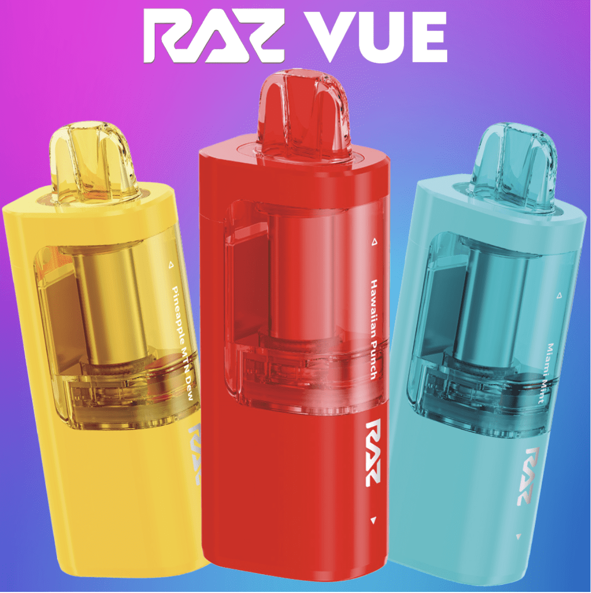 RAZ VUE 50,000 PUFFS (POD ONLY) DISPOSABLE VAPE - DISPLAY OF 5